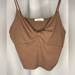 Active USA dark brown crop top🧸